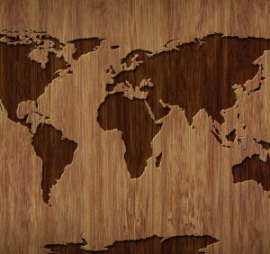 Planisphère bois (6K)