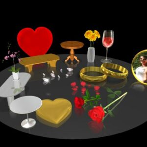 Pack de 19 objets 3D pour BluffTitler