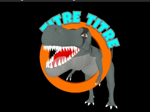 Dinosaure Logo 3 (Tyranosaurus)