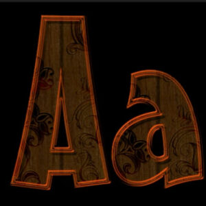 Fonte « Dessins sur bois » HD