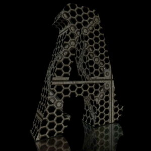 Fonte 3D « Plaque métallique 2 » 4K