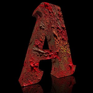 Fonte 3D « Solar Paint » 4K