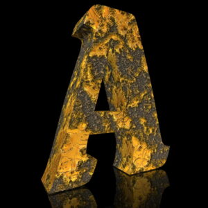 Fonte 3D « Asphalte peinte » 4K