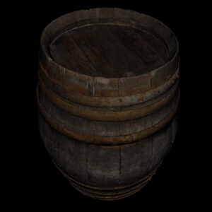 Barrique en bois 3D (CD)