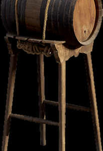 Tonneau sur support 3D (CD)