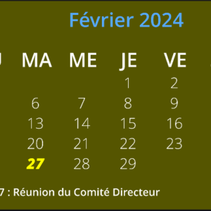 Projet calendrier simple