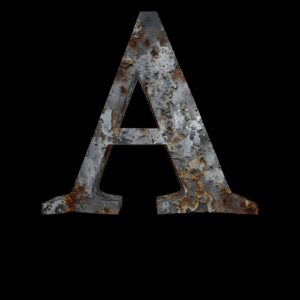 Fonte 3D : Garamond-Rouille 2