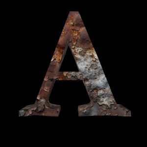 Fonte 3D : Garamond-Rouille 4