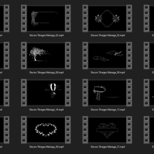 Décors titrages Mariages