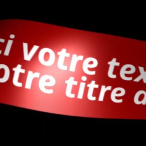 Texte sur ruban animé
