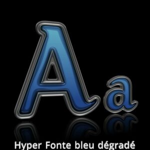 Hyper Fonte Bleu dégradé (2K)