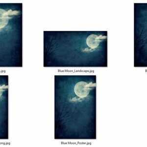 Canevas Automne-Hiver – Blue Moon