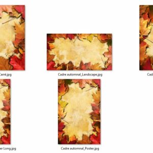 Canevas Automne-Hiver – Cadre automnal