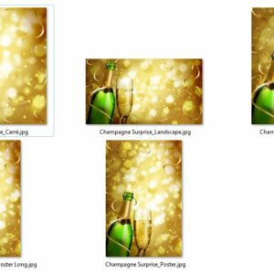 Canevas Automne-Hiver – Champagne Surprise