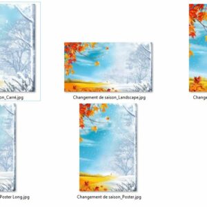 Canevas Automne-Hiver – Changement de saison