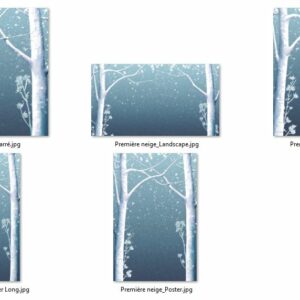 Canevas Automne-Hiver – Première neige